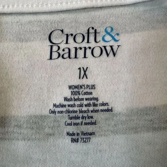 Style & Co  / Croft & Barrow Striped Tops Bundle Women's Size 1X - Picture 6 of 7
